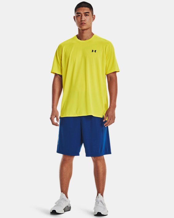 Men's UA Tech™ Vent Short Sleeve, Yellow, pdpMainDesktop image number 2